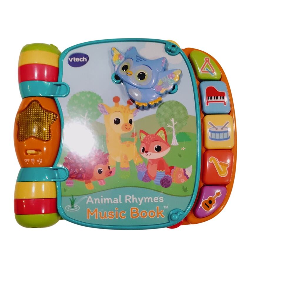 VTech Preschool Animal Rhymes Music Book with Interactive Pages Tested Working